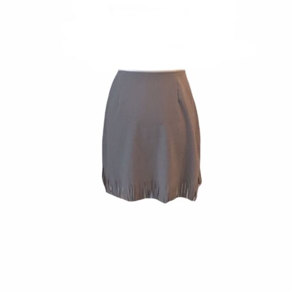 Dresses & Skirts - Tan Suede Fringe Skirt